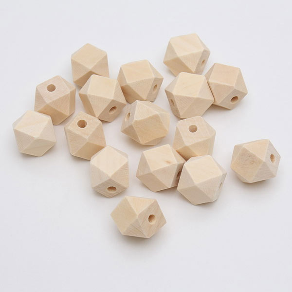 Factory Wholesale 10-30MM Log Octagonal Beads, Hexagonal Rhombic Through-Hole Beads