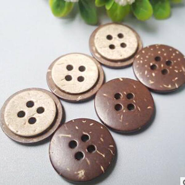 16L 10mm Popular Coconut Buttons Items Natural Material Art Buttons