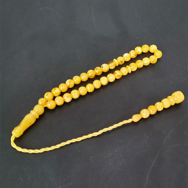 Wholesale Saudi Arabia nice smell 33 beads amber tasbih/amber prayer beads/amber rosary