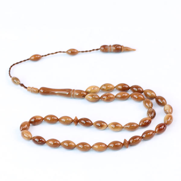 33 beads Oval Shape Islam Muslim Kuka Wood Tasbih Prayer Beads Koka Wholesale Taspih Loose Beads Taspih